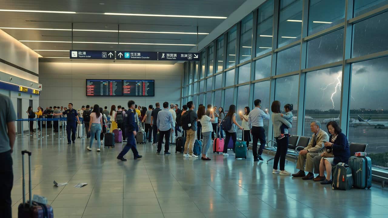 Travel Disruptions Hit Kaohsiung: 50 Flights Canceled Amid Super Typhoon Threat